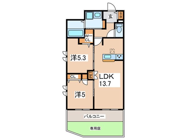 シャトン湘南の物件間取画像